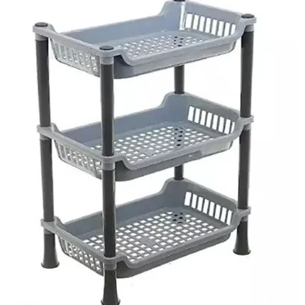 GR-Homes Storage Basket Plastic 3 Layer Kitchen Storage Basket [Low Budget Product]