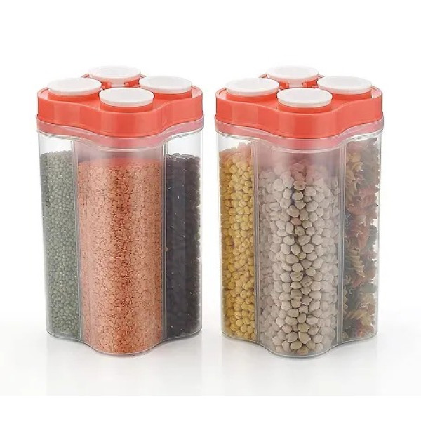 GR-Airtight Transparent Plastic Lock Food Storage Container Set [Low Budget Product]