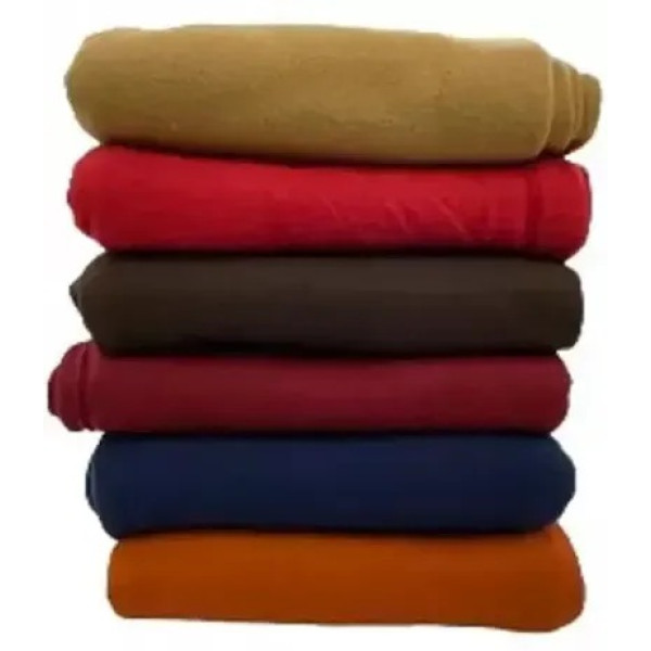 GR-Solid Single Fleece Blanket for Mild Winter (Pa...