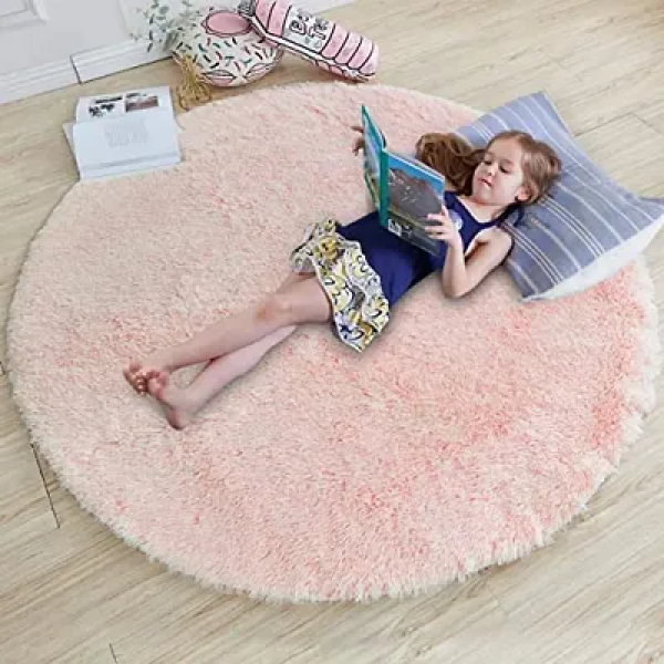 GR-Shopgallery Modern Polyester Anti Slip Round Sh...