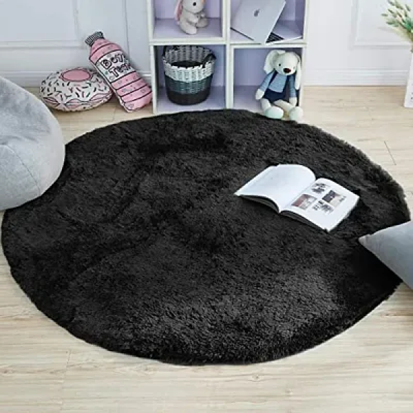 GR-Shopgallery Modern Polyester Anti-Slip Round Sh...