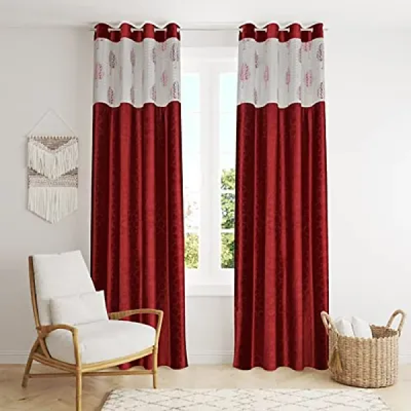 GR-DECOROLOGY Polyester Net Curtains - Durable Solid and Sheer Drapes for Home Décor [Low Budget Product]