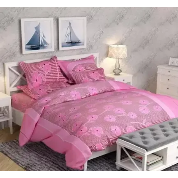 GR-Stylish Fancy Cotton 3D Printed 1 Double Bedshe...