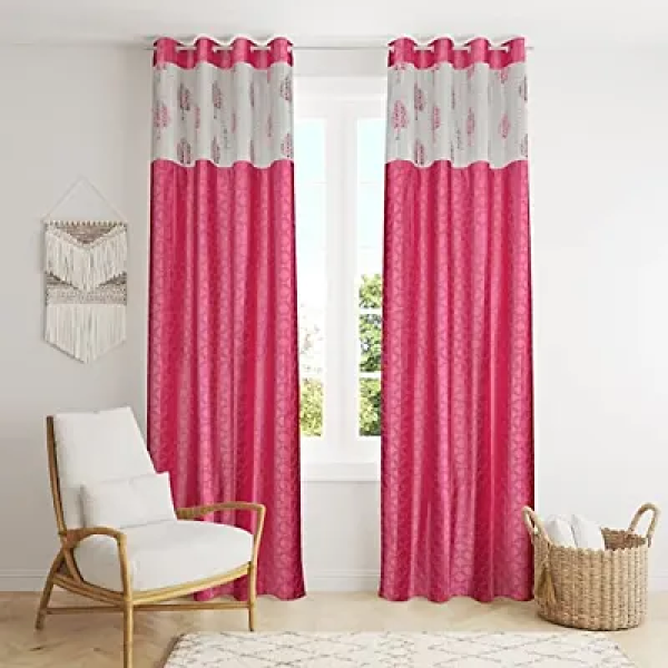 GR-DECOROLOGY Polyester Net Curtains - Solid and Sheer Drapes for Home Décor [Low Budget Product]