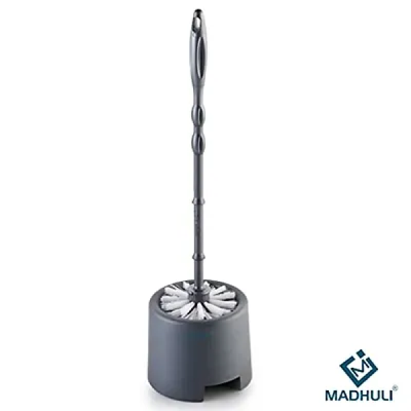 GR-Madhuli Round Toilet Brush with Stand - Pack of...