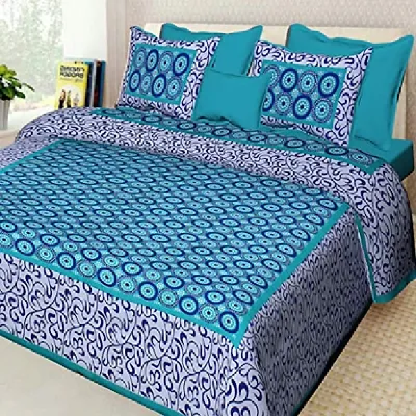 GR-DRAVY HANDICRAFTS Double Bedsheet Generous - Ra...