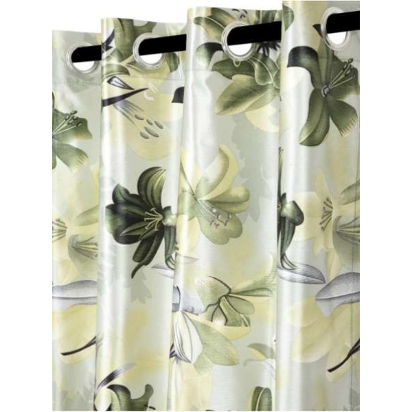 GR-213.3 cm (7ft) Door Curtains (Green, Pack of 2) [Premium Product]