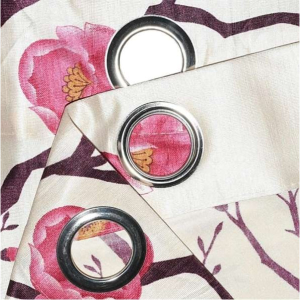 GR-153 cm (5ft) Window Curtain (Pink) [Low Budget Product]