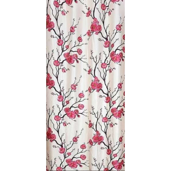 GR-153 cm (5ft) Window Curtain (Pink) [Low Budget Product]