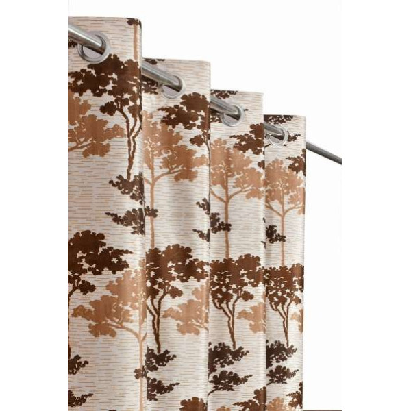 GR-274 cm (9ft) Long Door Curtains (Brown, Pack of 2) [Premium Product]