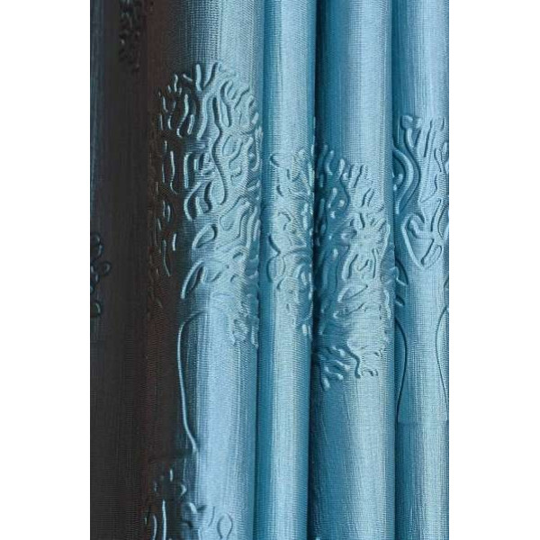 GR-152 cm (5ft) Window Curtain (Aqua) [Low Budget Product]