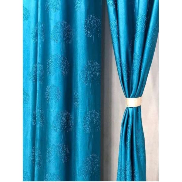 GR-152 cm (5ft) Window Curtain (Aqua) [Low Budget Product]