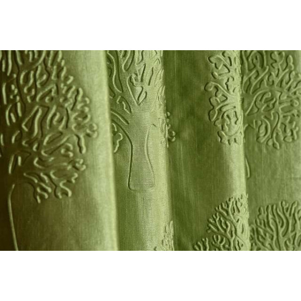 GR-152 cm (5ft) Window Curtain (Green) [Low Budget Product]