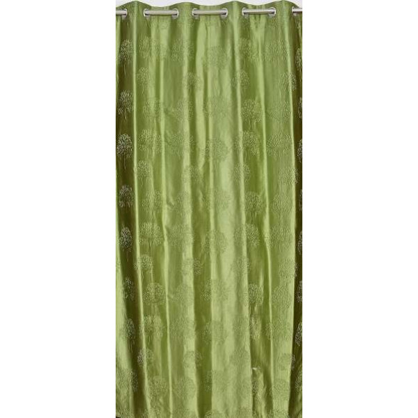 GR-152 cm (5ft) Window Curtain (Green) [Low Budget Product]