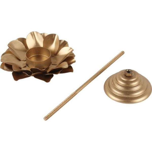 GR-Tealight 09 Iron 3-Cup Tealight Holder Set (Gold) [Premium Product]