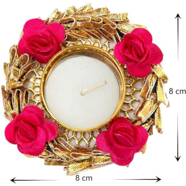 GR-V7201182 Iron 4-Cup Tealight Holder Set (Multicolor) [Low Budget Product]