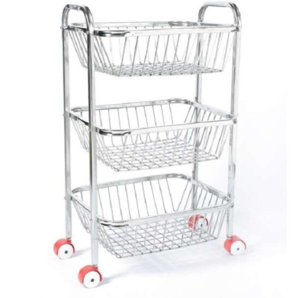 GR-HQ_04_ Stainless Steel 3 Layer Kitchen Trolley [Premium Product]