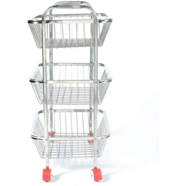 GR-HQ_04_ Stainless Steel 3 Layer Kitchen Trolley [Premium Product]