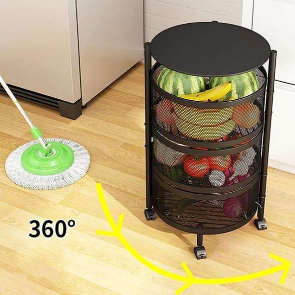 GR-Iron Fruits & Vegetables Kitchen Rack [Premium Product]