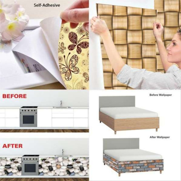 This easy-to-apply wall sticker adds a touch of personality and style to any space.