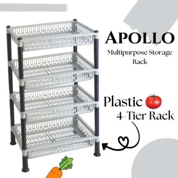 GR-4 Tier Multipurpose Racks (Plastic) [Premium Product]