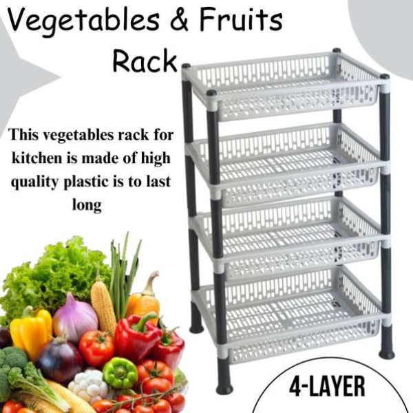 GR-4 Tier Multipurpose Racks (Plastic) [Premium Product]