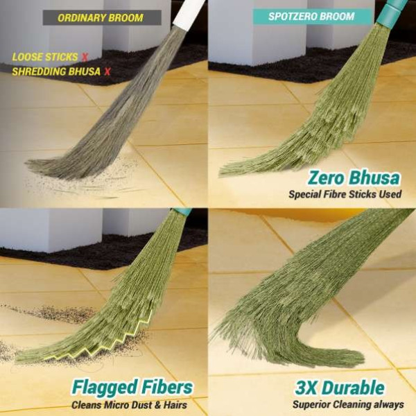 GR-Spotzero Zero Dust Broom Small, Floor Cleaning [Low Budget Product]