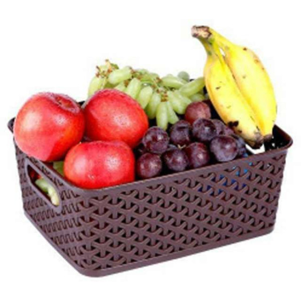 GR-Pack of 3 Plastic Grocery Container - 4500 ml VR Multicolor [Low Budget Product]