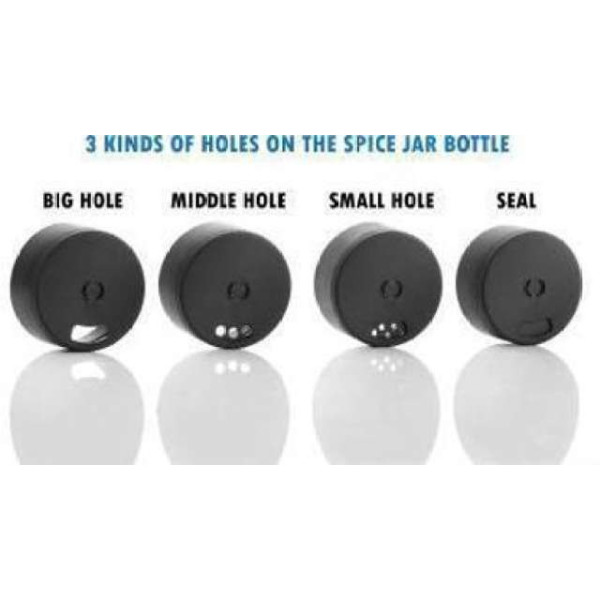 GR-Pack of 6 Plastic Pickle Jars - 125 ml Atman Black [Low Budget Product]