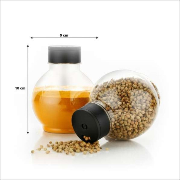 GR-Pack of 16 Plastic Cereal Dispensers - 250 ml Atman Black [Low Budget Product]