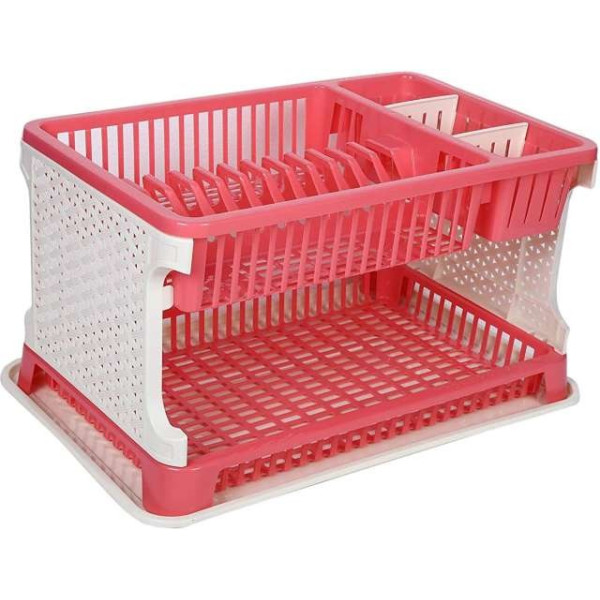 GR-AXN Lenovo Kitchen Rack for Utensils & Kitchen Storage Basket (Pink) [Low Budget Product]