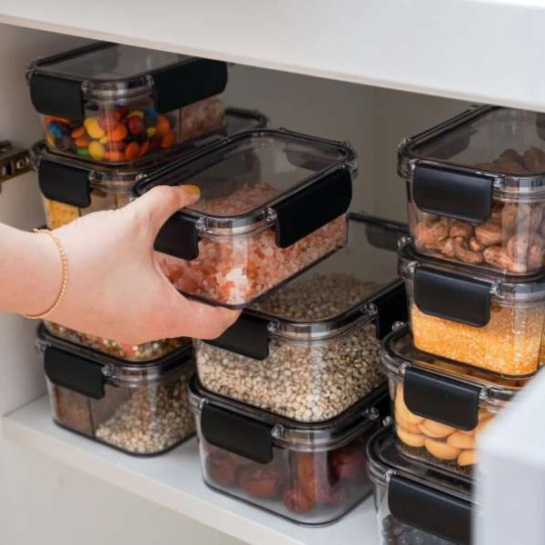 GR-Pack of 6 Plastic Utility Containers - 500 ml Antic Pink [Low Budget Product]