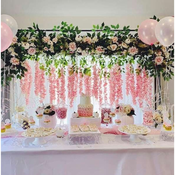 GR-Well Art Gallery ARTIFICIAL FAKE WISTERIA VINE FOR DECORATION (3.6 FEET) [Low Budget Product]