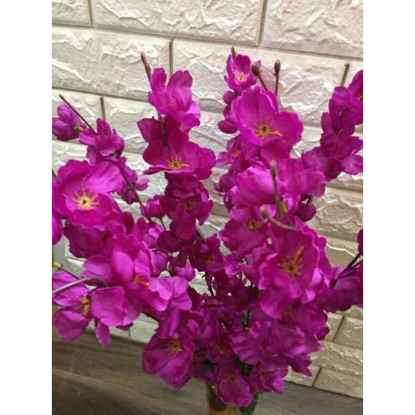 GR-Purple Artificial Flowers (21 inch, Pack of 9) [Low Budget Product]