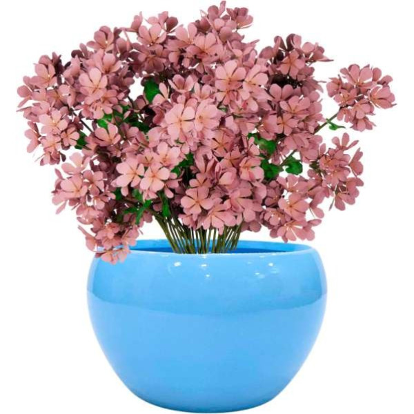 GR-ATDecor Vibrant Blue Ceramic Vase (4 inch) [Pre...