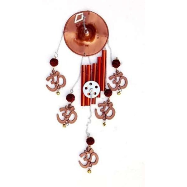 GR-Plastic & Aluminum Multicolor Windchime (7 inch) [Low Budget Product]