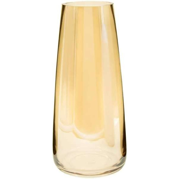 GR-Clovefry Gold Glass Vase for Decor - Handmade Modern Large Flower Vase [Low Budget Product]