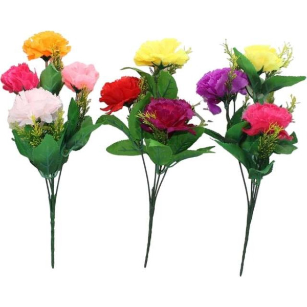 GR-Hidooa Artificial Carnation Flower Bunch for De...