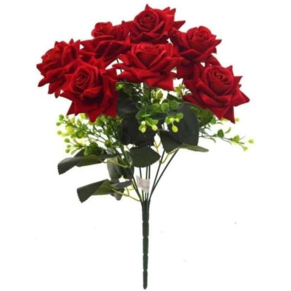 GR-Red Rose Artificial Flower (26 inch) [Low Budget Product]