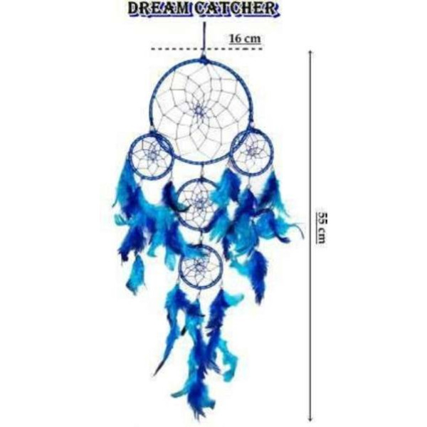 GR-Feather, Wood, Nylon, Wool Windchime (21 inch, White) [Low Budget Product]