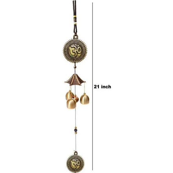 GR-3 Bell Windchime for Home & Office Decoration - Feng Shui Brass Windchime (21 inch) [Low Budget Product]