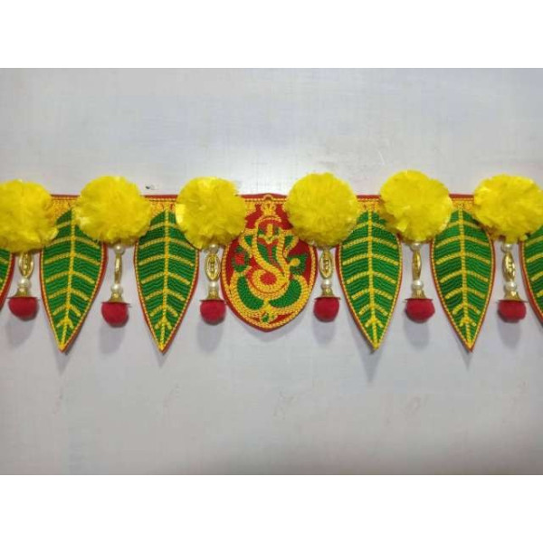 GR-South Aasopalav Toran with Genda Phool [Low Budget Product]