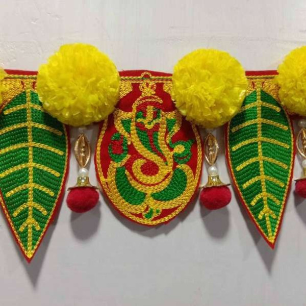 GR-South Aasopalav Toran with Genda Phool [Low Budget Product]