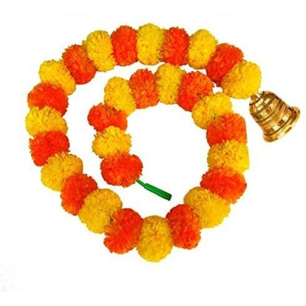 GR-Handmade Artificial Marigold Flowers Toran (5 ft) [Low Budget Product]