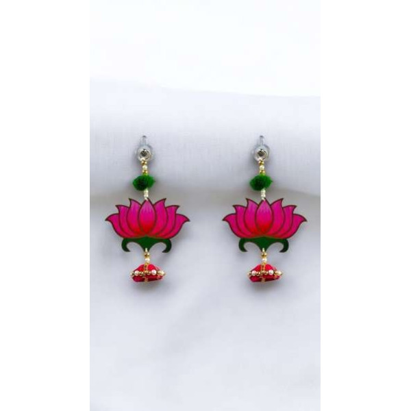 GR-SMARAN Pink Latkan for Door, Traditional Handmade Diwali Decor (2 Pcs) [Low Budget Product]