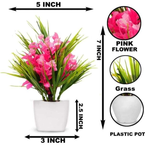 GR-Anandani Artificial Mini Green Bonsai Plant (16...