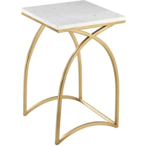 GR-THE ATTIC Stone Nesting Tables (Gold, Set of 2) [Premium Product]
