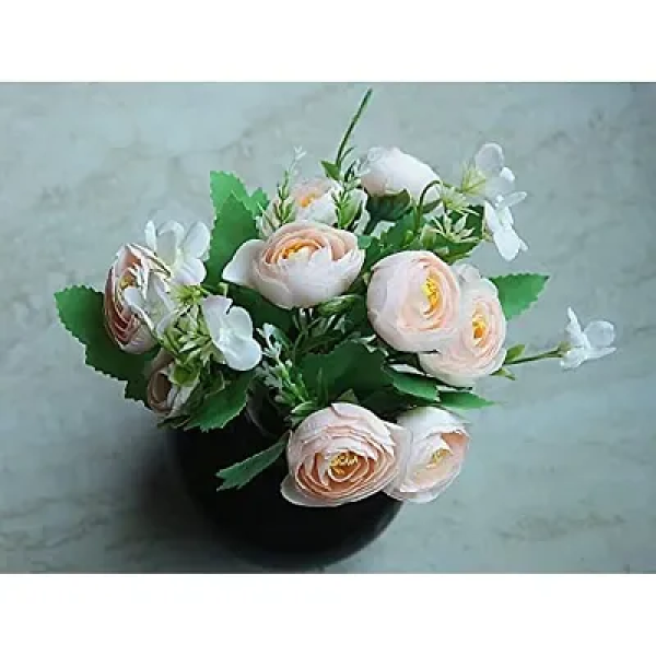 GR-SmileBox Artificial Rose Silk Flowers Bouquet -...
