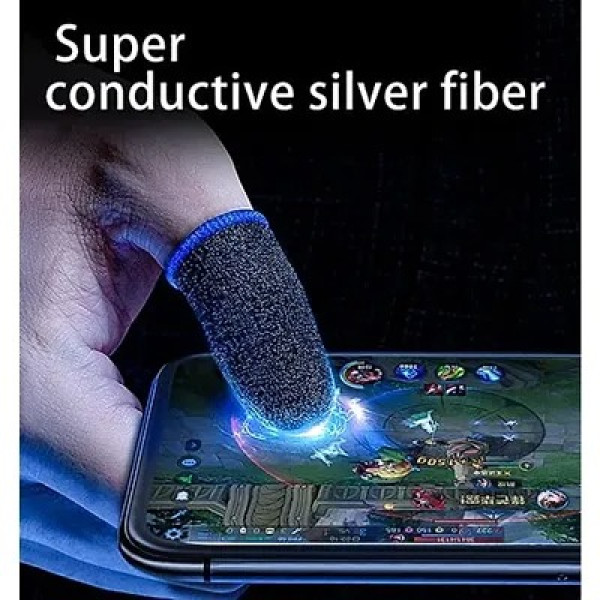 GR-Thumb Finger Sleeve for Mobile Game, Pubg, Freefire Fortnite -Pack of 3 Pair- Black [Low Budget Product]