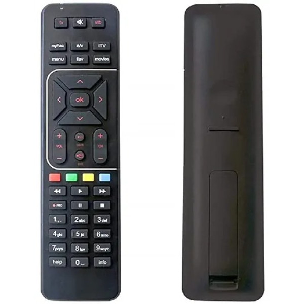GR-Airtel DTH Remote Compatible with SD and HD Recording Airtel Remote Controller (Black) [Low Budget Product]
